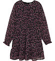Creamie Klänning - Flower Dot - Black