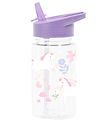 A Little Lovely Company Water Bottle w. Straws - 450 mL - Unicor