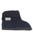 Huttelihut Slippers - Wool - Dark Navy