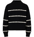 Indian Blue Jeans Blouse - Knitted - Black