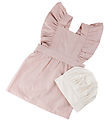 Sebra Apron w. Chef's hat - Dusty Pink/White