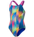 Speedo Badeanzug - Digital Allover Powerback - Pink/Blue