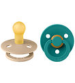 BIBS Colour Pacifiers - Size 1 - 2-Pack - Round - Taupe/Scuba