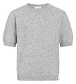 Grunt Stuttermabolur - Prjónað - GRIsa - Grey