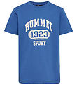 Hummel Stuttermabolur - HmlPrint - Bright Cobalt