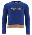 Moncler Blouse - Wool - Blue w. Brown