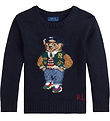 Blouse Polo Ralph Lauren - Tricoté - Marine av. Peluche