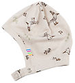 Joha Baby Hat - Bamboo - Beige w. Birds