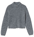 LMTD Cardigan - Knitted - NlfNulo - Polyester/Wool - Dark Grey M