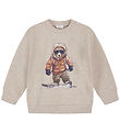 Hust and Claire Sweatshirt - Sejer - Beige Melange w. Bear