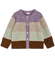 Hust and Claire Cardigan - Knitted - Charlotte - Dark Plum w. Gl