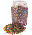 Playbox Perlur - Glerperlur Litaðar - 4 mm - 500 g