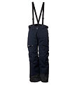 Isbjörn of Sweden Shell pants w. Suspenders - Offpiste - Black