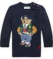Polo Ralph Lauren Bluse - Strick - Navy m. Kuscheltier