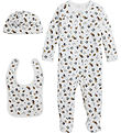Polo Ralph Lauren Gift Set - 3 Parts - White/Brown w. Soft Toys