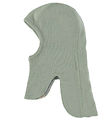 Voksi Balaclava - Wool - 2-layer - Reversible - Dusty Green/Grey