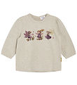 Hust and Claire Bluse - Alma - Beige Melange m. Glitzer