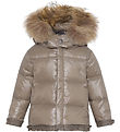 Ver de Terre Daunenjacke m. Pelz - Caramel