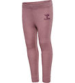 Hummel Leggings - ull - HmlWolly - Twilight Mauve