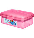 Boîte à Repas Sistema - Slimline Quaddle - 1,5 L - Rose Perforat