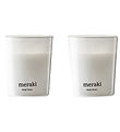 Meraki Scented candles - 2-Pack - 2x60g - Fresh Linen