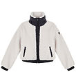 EA7 Fleece Jacket - White Sand w. Black