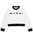 Marni Blouse - Cropped - Wool - Hvd w. Black