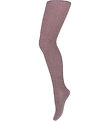 MP Tights - Wool - Rib - Irene - Dark Purple Dove