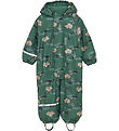 CeLaVi Rainsuit w. Fleece - Smoke Pine