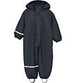 CeLaVi Rainsuit w. Fleece - Navy
