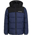 Jack & Jones Puffer Jacket - JJMoon - Navy Blazer/Blocking