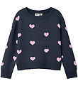 Name It Blouse - Knitted - NmfOdessa Ls Knit - Dark Sapphire