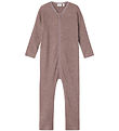 Name It Nightsuit - Wool - Rib - NmfWossa - Purple Dove