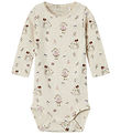 Name It Bodysuit L/æ - NbfRabbit - Peyote Melange