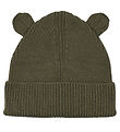 Liewood Beanie w. Ears - Gina - Knitted - Army Brown