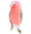 By Stær Hair Clip - Red-throated Bird - 9x4 cm - Pink