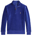 Polo Ralph Lauren Bluse m. Reißverschluss - Cord - Blau