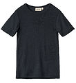 Wheat T-shirt - Wool - Seo - Navy
