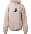 Hound Hettupeysa - Hoddie með útsaumi - Light Sandur