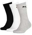 Puma Socken - 3er-Pack - Crew - Grau/Weiß/Schwarz