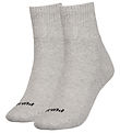 Puma Socken - 2er-Pack - Heart Logo Crew - Grey Melange