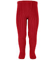 Condor Strumpfhosen - Rib - Roter Samt