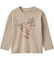 Wheat Bluse - Claus - Gravel Melange