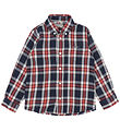 GANT Skjorta - Markerad Flannel - Evening Blue