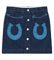 Stella McCartney Kids Skirt - Denim - Blue w. Horseshoe