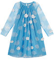 Stella McCartney Kids Tulle Dress - Light Blue w. Clouds