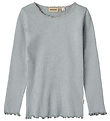 Wheat Blouse - Rib - Reese - Cloudy Sky