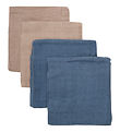 Pippi Spucktücher - 4er-Pack - 65x65 cm - China Blue/Beige
