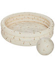 OYOY Kiddy Pool w. Beach Ball - 120x26 cm - Butter/Giraffe