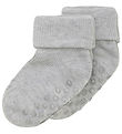 Minymo Socks - Rib - 2-Pack - Light Grey Melange